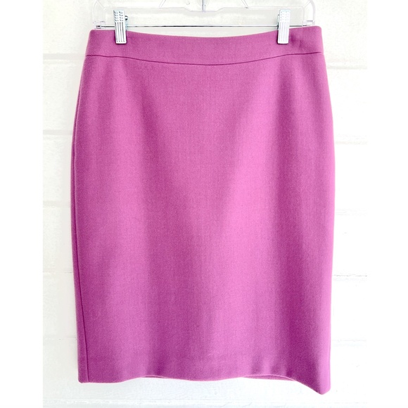 J.CREW No. 2 Pencil Skirt in Lilac Double-Serge Wool - 4 - Picture 1 of 9
